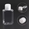 30 ml 60 ml splitverpakking flippers flip transparante hand sanitizer desinfectiemiddel hydrogel shampoo vloeibare container lege parfum spray mini parfumflessen