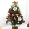 2021 Lovely Christmas Ornament Sublimazione Portachiavi Singolo Portachiavi Single-Side DAY Regalo Casalinga