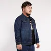 Classic Loose Men's Jacket Casual Denim Coat Stor Asiatisk Storlek M-8XL För 150 kg Fat Guy Vêtements de Grande Taille Pour Hommes