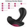 Controllo wireless Remoto Massager maschio Massager gonfiabile anale spina vibrante tappo di testa espansione anale vibratore giocattoli sessuali per Men4282482