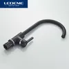 Ledeme Kök Kranutloppsrör Kran 360 graders rotation Curved Classic Kökshandtag Kranar Vattenblandare Kranar TAPS L4299 210724