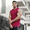 Muscleguysブランドメンズノースリーブベスト夏男性タンクトップ服ボディービルディングアンダーシャツカジュアルフィットネスタンクトップ210421