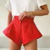 Jocoo Jolee Casual taille haute jambe large femme streetwear shorts femmes élégant solide évasé shorts été sexy shorts 210518