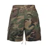 Camouflage Vintage Cargo Shorts Mens Three-Dimensional Tailoring Pocket Army Hip Hop Streetwear All-Match Casual 210713