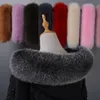 100％リアルフォックスカラースカーフコートハットカラー冬の贅沢マルチカラーラージフォックススキンスカーフ女性暖かいネックライン温かいスカーフショールH0923