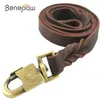 Benepaw Forte Chien Laisse En Cuir Durable Tressé À La Main Formation Pet Plomb Corde Berger Allemand Pitbull Harnais Laisse 210729