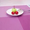 Kwadratowy kolorowy kolor PVC Placemat Table Protector Kuchnia jadalnia Wodoodporna Pad Kawa Herbata Miejsce Maty Dekoracja 210423