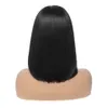 Perruques de cheveux humains courts bob perruques droites brésiliennes pour les femmes noires couleur naturelle pleine Machine perruques avec Bang2096249