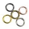 Metal Spring Clasps O Ring Openable Round Carabiner Keychain Bag Clip Hook Dog Chain Buckle Connector For DIY Jewelry Making RRB14254