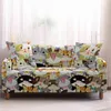 Densely Stitched Animals Stretch Sofa Cover Nonslip Slipcovers Suitable Living Room Couch Protective Furniture Set 211207