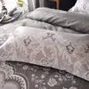 Floral Lace Printed Luxury Bedding Set Nordic King Size Duvet Cover Set Single Double Queen Quilt Cover Sängkläder sängkläder 211007