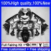 Kit carrosserie pour HONDA CBR 893RR 900RR 893 900 CC 89 90 91 92 93 Carrosserie 36No.88 CBR900RR CBR893RR 1989 1990 1991 1992 1993 Argent noir CBR900 CBR893 RR 89-93 Carénage OEM