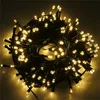 Strings 10M 80 LEDChristmas String Light Black Wire Fairy Outdoor Garland For Wedding Party Holiday