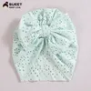 Hollow Out Winter Baby Turban Hats Infant Toddler Newborn Baby Headband Elastic Cap Soft Lace Hair Band Boy Girls Headwraps