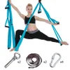 Pełny zestaw 6 uchwytów Anti-Gravity Aerial Yoga Sufit Hamak Latający Huśtawka Trapeze Yoga Inversion Device Home Siłownia Wiszące pas