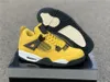 2021 Newest Authentic 4 Thunder Tour Yellow Multi Color Dark Blue Grey Outdoor Shoes Men CT8527-700 Zapatos Sneakers With Original Box