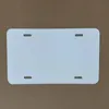 100x175mm 150x75mm Sublimation Aluminum License Plate Office Blank White Aluminium Sheet DIY thermal transfer advertising plates custom logo A21630
