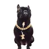 Newgold Silver Plastkedja Små och medelstora hundkrage Teddy Pet Halsband Smycken Tillbehör EWF5696