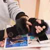 Fingerless Gloves Fur Winter Women Autumn Accessories For Female High Quality Thicken Warm Kawaii Mitts