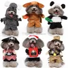 Halloween hund kostym rolig hundkläder kläder pirat pet cosplay kostymer roligt peruk party costuming novelty kläder för små hundar panda raccoon grossist A280