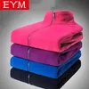 Arrivée Automne Hiver Femmes Sweat-shirts en polaire à manches longues Style de course Solide Couleur Manteau chaud Femme Zip Up Vêtements 210909