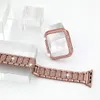 Women Jewelry Bling Diamond Metal Straps for Iwatch Series 6/SE/5/4 38mm 40mm 41mm 42mm 44mm 45mm 49mm Most Prame Screen Screen