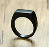 Simple fashion alloy smooth ring gold silver and black 3 color optional content can be customized9566284