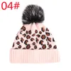 Leopard-Print Woolen Jacquard Knit Cap Wool Cap