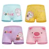 Calcinha 4 PCs/lote 2-16a meninas de roupas íntimas adolescentes Cotton Girl Kawaii Cartoon Padrão Infantil Boxer Briefas Infantil calças macias