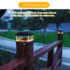 Solar Post Cap Light Fence lamp outdoors Waterproof Landscape Lights column headlight Path Deck Square Decor Night Lamps