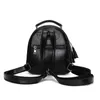 Vintage Leder Frauen Rucksack Zip Casual Umhängetaschen Frau Braun Echtes Leder Rucksack Kleine Weibliche Rucksack Reisetaschen Q0528