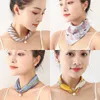 Scarves Silk Scarf Pearl Necklace Thin Style Pendant For Women's Decoration