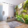 Römische Säule Gartenlandschaft Hintergrundbilder Hintergrund Wand 3D Stereoskopische Tapete