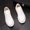 Party Spring Shoes Automne Lightweight's Men's Casual Wedding Breathable Flat Lace-Up Masculino Sneakers Fashion White Business Travel Locs B176 883