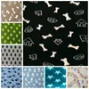 Chenils Couverture pour animaux de compagnie Petite serviette empreinte de patte Chat Chiens Polaire Doux Réchauffeur Belles Couvertures Lits Coussin Tapis Couverture Chien 22 Couleurs LLS34-WLL