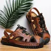 Sommer Hausschuhe männer Zapatos Turnschuhe Verano Hombre Leder Schuhe Sandale Homme Ete Männer Sandalen Männlichen Strand Mann 2021 42513