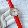 Brand horloges dames meisje kristallen bloemstijl lederen riem kwarts pols horloge cha19231Z