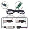 USB светодиодная полоска светильник 2835 SMD DC5V гибкая лента ленты 2M 5M HDTV телевизор настольный экран RGB декоративный