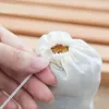 Gift Wrap 200 Pack Disposable Tea Filter Bags & 12Pcs Small Cotton Drawstring Reusable Muslin Cloth Candy Favor Bag