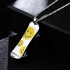 Lange Kette Lecklaces Kreative Lächeln Gesicht Skateboard Anhänger Halskette Junge Männlich Weiblich Hip Hop Schmuck Halskette