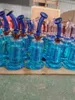 Vintage FREEZABLE Glycerin glass Bong hookah Water pipe Bubbler match color bowl can put customer logo BY DHL UPS