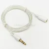 Ses Kablosu Kristal 3.5mm Erkek Kadın Kordon 1 M 3ft Kulaklık Hoparlör AUX Kablosu Için Araba MP3 Kulaklık Tel