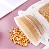 Food Storage Zipper Bags Smell Proof Reusable Mason Jar Lock Stand Up Bag Bottle Shape Plastic Grade Bags Gifts