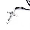 Bible Cross Single Circle Pendant Necklace Fashion Titanium Steel Men's Necklaces Hot Sales New 20pcs/lot