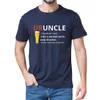 T-shirts pour hommes Démarrage graphique Définition de la bière de druncle comme une oncle normale Humour T-shirt à manches courtes Top Tee nouveauty cadeau
