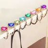 Round Metal Table Hanger Hooks Holder Foldable Fashion Desk Handbag Hook Crystal Alloy Purse Bag Hanging RH0732