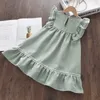 Herbst Mädchen Casual Kleider Neue Mode Kinder Mädchen Party Rüschen Nette Kostüme Kinder Prinzessin Spitze Vestidos für 3-7Y Q0716