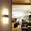 مصابيح الجدار LED Acrylic LED INDOOR 85-265V SCONCE LIGHTS لغرفة نوم غرفة المعيشة مرآة ضوء لامبارا دي بيد