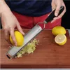 Citrus Zester Cheese Grater Hard Durable Slicer for Lemon Ginger Garlic Nutmeg Chocolate Vegetables Fruits Stainless Steel Knife Kitchen Tools