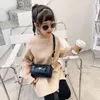 Children's Fashion Pure Color Girl Boston Purse Kids Korean Style Lovely Leisure One Shoulder Slant Cross Bag Baby's Holiday Gift